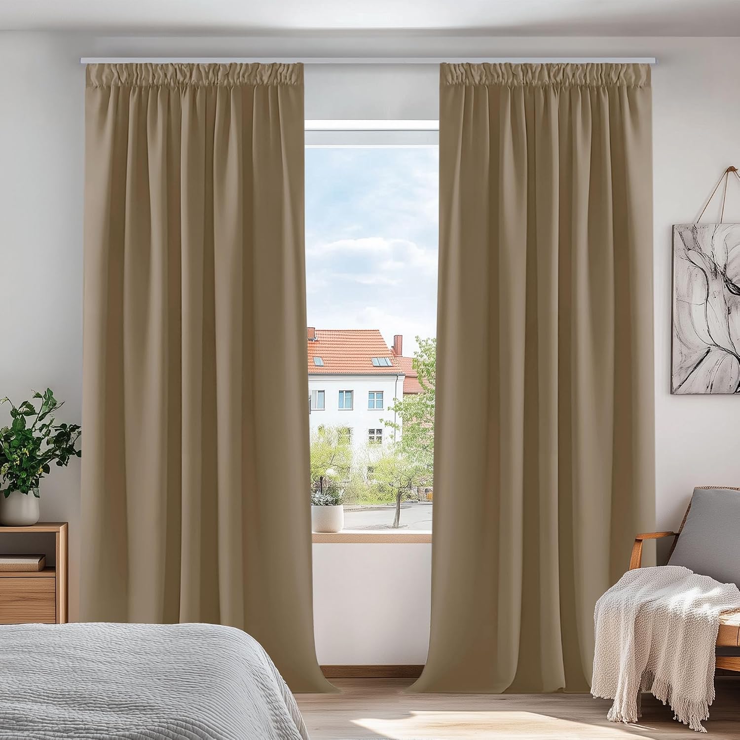 Deconovo Thermal Rod Pocket Curtains 1 Deconovo Thermal Rod Pocket Curtains