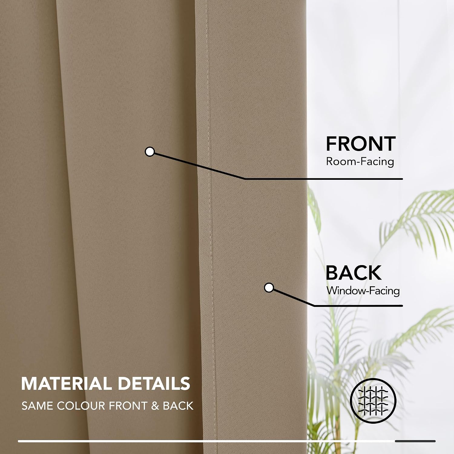Deconovo Thermal Rod Pocket Curtains 2 Deconovo Thermal Rod Pocket Curtains