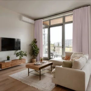 Dusty Pink Soundproof Curtains