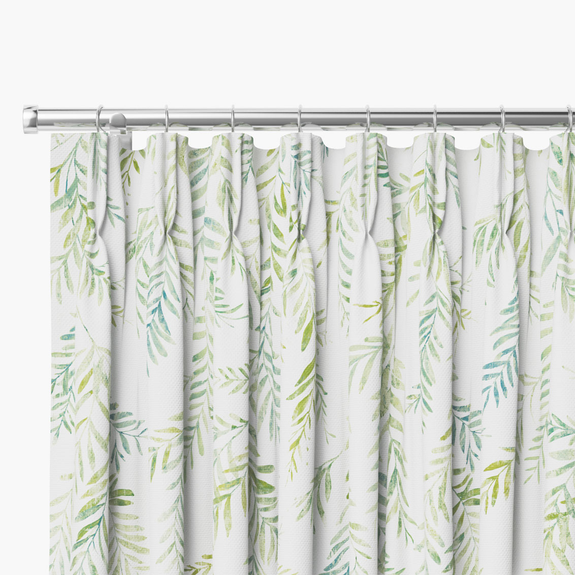 Ferns Leaf Green Curtains 3 Ferns Leaf Green Curtains