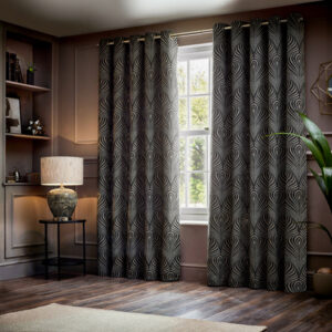 Gatsby Eyelet Black Curtains 11 Gatsby Eyelet Black Curtains