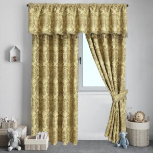 Gold Pelmet Curtain