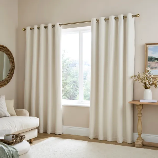 Herringbone Chenille Eyelet Curtains 2 Herringbone Chenille Eyelet Curtains