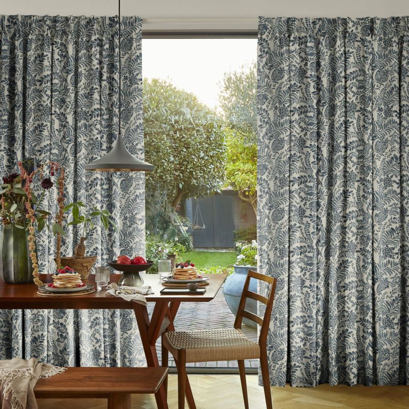 Morris Navy Thermal Curtains 1 Morris Navy Thermal Curtains