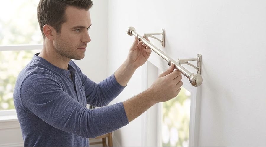Place the Curtain Rod