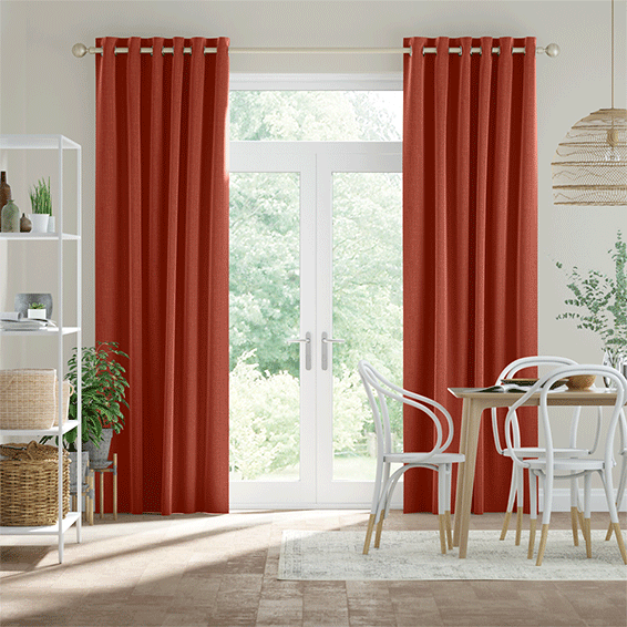 Pumpkin Spice Red Curtains 1 Pumpkin Spice Red Curtains
