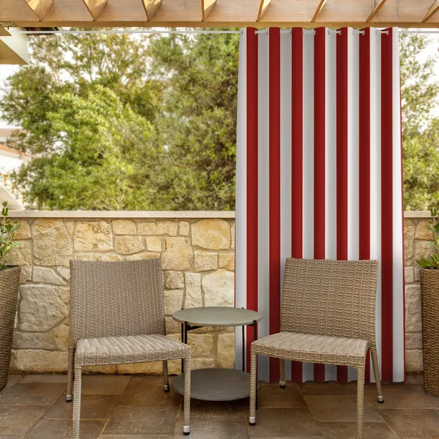 Red Outdoor Curtains 1 Red Outdoor Curtains