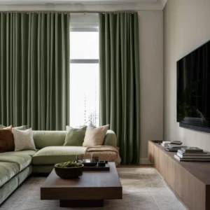 Sage Green Soundproof Curtains