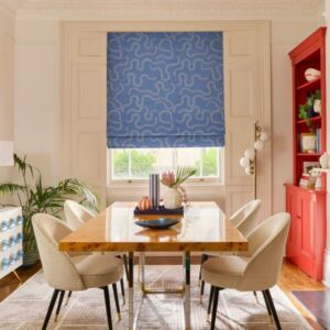 Snake Blue Motorized Blinds
