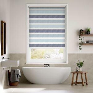 Stripe Blue Horizon Roller Blinds