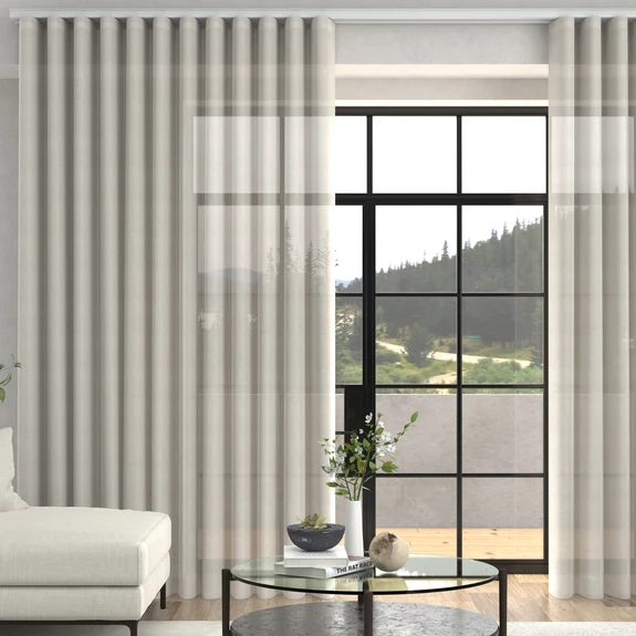 Wave Sand Chiffon Curtains 2 Wave Sand Chiffon Curtains
