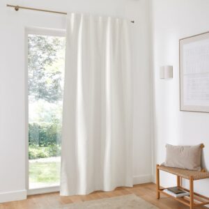 White Blackout Polyester Curtains