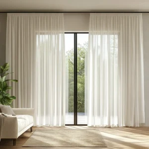White Sheer Villa Curtains
