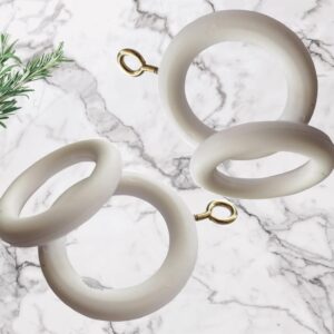 White Wooden Curtain Hook